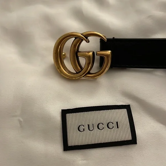 Gucci Leather belt with Double G buckle - Picture 2 of 4